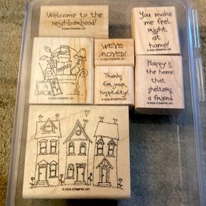 Stampin’ up stamp set “right at home” set of seven
